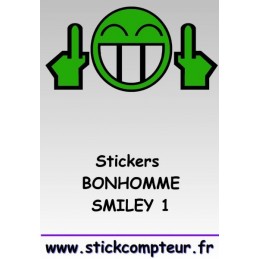 Stickers BONHOMME SMILEY 1*  - 1