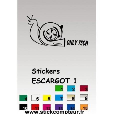 Stickers ESCARGOT 1  - 1