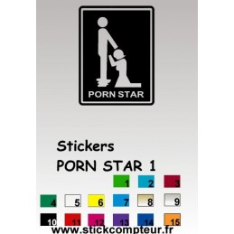 Stickers PORN STAR 1  - 1