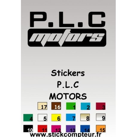 Stickers PLC MOTORS  - 1