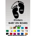 Stickers BABY ON BOARD AUDI 1  - 1