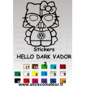 HELLO DARK VADOR 2 Stickers *  - 1