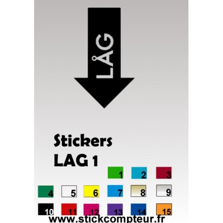 Stickers VW LAG 1  - 1