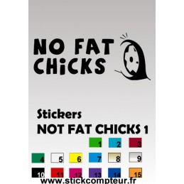 Stickers NOT FAT CHICKS 1  - 1