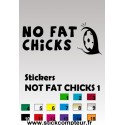 Stickers NOT FAT CHICKS 1  - 1