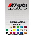 AUDI QUATTRO MARS17 STICKERS  - 1