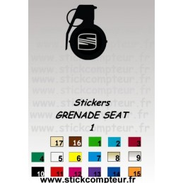 1 Stickers GRENADE SEAT 1  - 1
