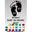 Stickers BABY ON BOARD SEAT 1  - 1