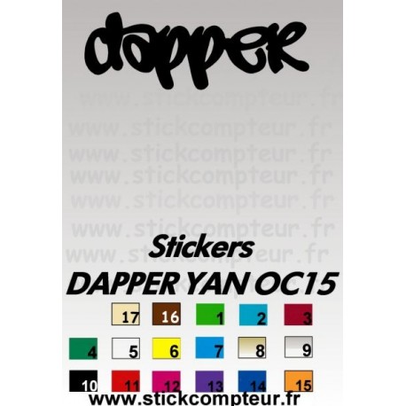 Stickers DAPPER YAN OC15