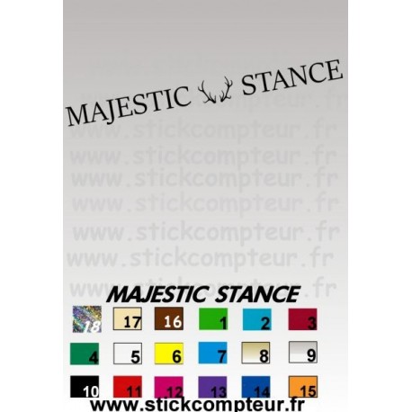 Stickers MAJESTIC STANCE  - 1