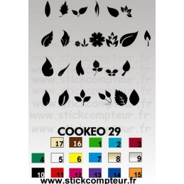 26 stickers COOKEO  FEUILLES*  - 1