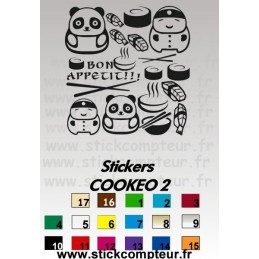 19 stickers COOKEO 2*  - 1