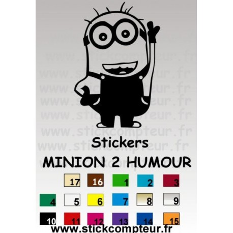 Stickers MINION 2 HUMOUR - 1