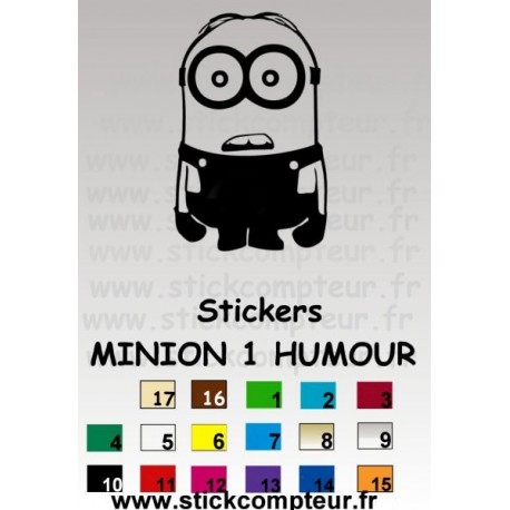Stickers MINION 1 HUMOUR  - 1