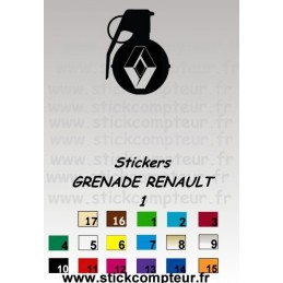 1 Stickers GRENADE RENAULT 1  - 1