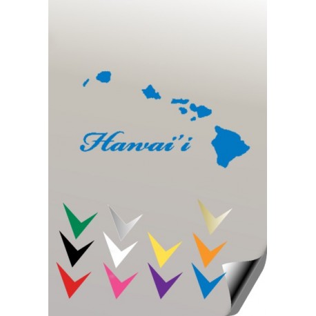 Autocollant HAWAII 1  - 1