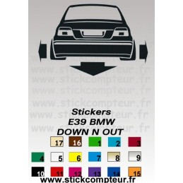 Stickers DOW-N-OUT BMW E39 Stickers DOW-N-OUT BMW E39