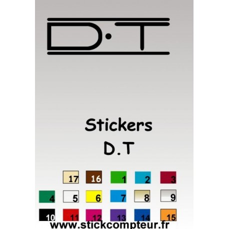 1 stickers DT  - 1