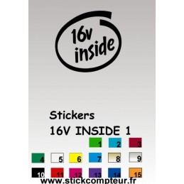 Stickers 16V INSIDE 1  - 1