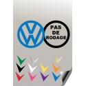 Autocollant PAS DE RODAGE  - 1