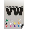 Autocollant VW PERFORMANCE  - 1