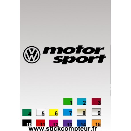 Sticker autocollant marque Volkswagen ref 2