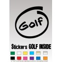 Stickers GOLF INSIDE  - 1