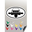 Autocollant EMBLEME 1GOLF 3 VW  - 2