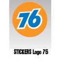 1 stickers autocollant VW LOGO 76  - 1