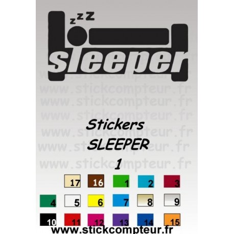 Stickers SLEEPER 1  - 1