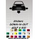 Stickers DOW-N-OUT GOLF 6 R32 - 2