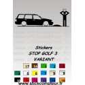 Stickers STOP GOLF 3 VARIANT  - 1