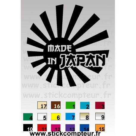 STICKERS MADE IN JAPAN DRAP  - 1