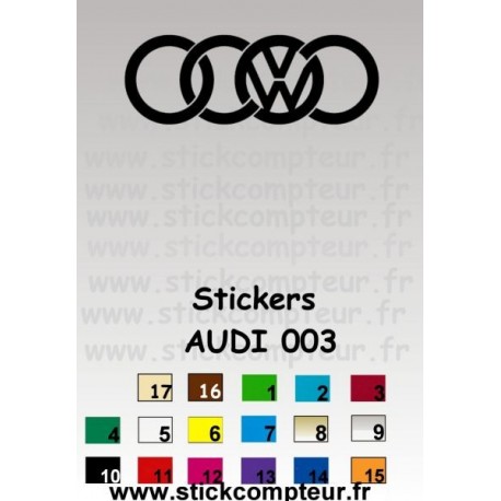 AUDI 003 Stickers *  - 1