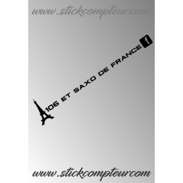 STICKERS 106 ET SAXO DE FRANCE PETIT STICKERS 106 ET SAXO DE FRANCE PETIT