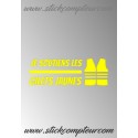 JE SOUTIENS LES GILETS JAUNES STICKERS  - 1