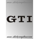 LOGO GTI VW STICKERS  - 1