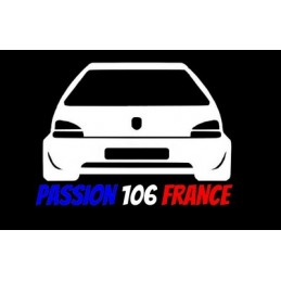 PASSION 106 FRANCE 3 COULEURS STICKERS - 1