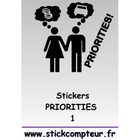 PRIORITIES 1 Stickers * - StickCompteur création stickers personnalisés