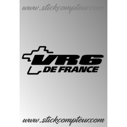 Stickers VR6 DE FRANCE UNIE 2014  - 1