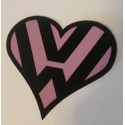 COEUR VW ROSE Stickers  - 1