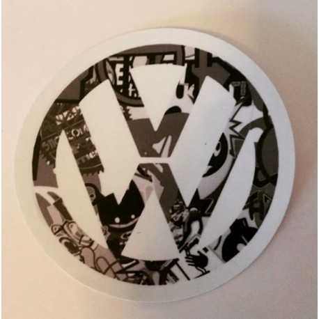 LOGO VW NOIR ET BLANC Stickers  - 1