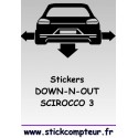 1 stickers Down-n-out SCIROCCO 3  - 3