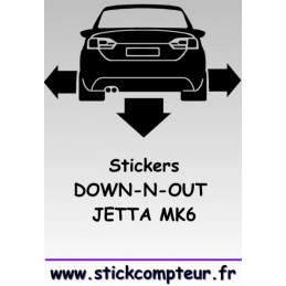 1 stickers Down-n-out JETTA MK6