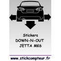 1 stickers Down-n-out JETTA MK6  - 2