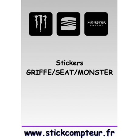 Stickers GRIFFE/SEAT/MONSTER  - 1
