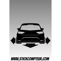 SEAT LEON 3 5F DOWN & OUT Stickers SEAT LEON 3 5F DOWN & OUT Stickers