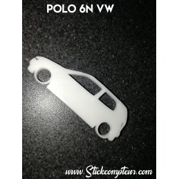 Porte clés 3D VOLKSWAGEN POLO 6N SILHOUETTE Porte clés 3D VOLKSWAGEN POLO 6N SILHOUETTE
