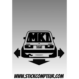 DOWN & OUT GOLF MK1 GTI 1904 Stickers*  - 1