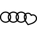 AUDI STICKERS 010*  - 1